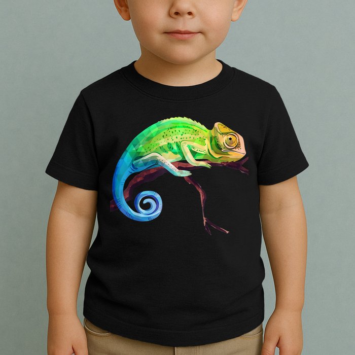 Reptile Zoo Keeper Idea Lizard Safari Chameleon Toddler T-Shirt