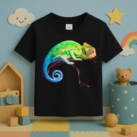 Reptile Zoo Keeper Idea Lizard Safari Chameleon Toddler T-Shirt