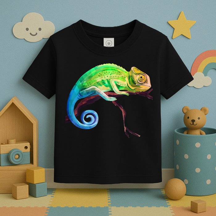 Reptile Zoo Keeper Idea Lizard Safari Chameleon Toddler T-Shirt