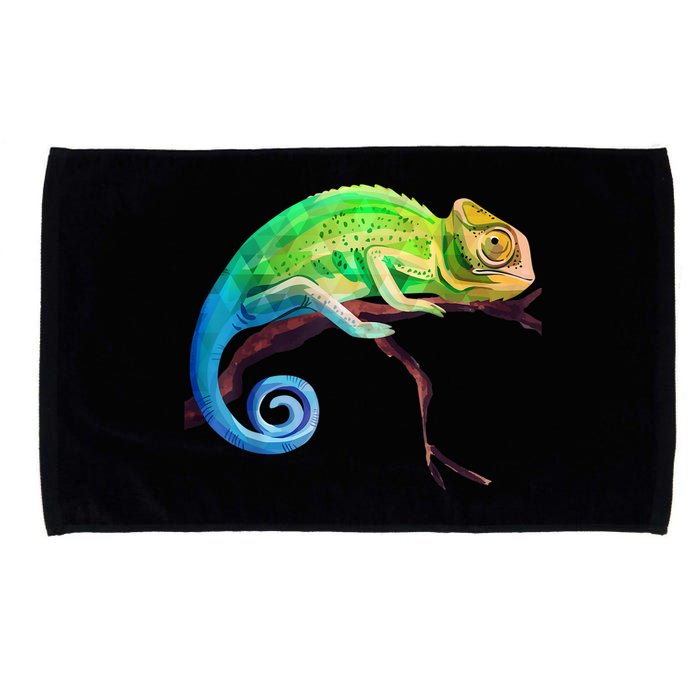 Reptile Zoo Keeper Idea Lizard Safari Chameleon Microfiber Hand Towel