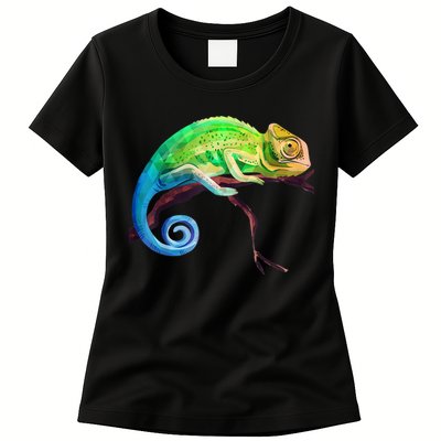 Reptile Zoo Keeper Idea Lizard Safari Chameleon Womens T-Shirt