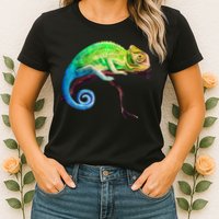 Reptile Zoo Keeper Idea Lizard Safari Chameleon Womens T-Shirt