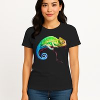 Reptile Zoo Keeper Idea Lizard Safari Chameleon Womens T-Shirt