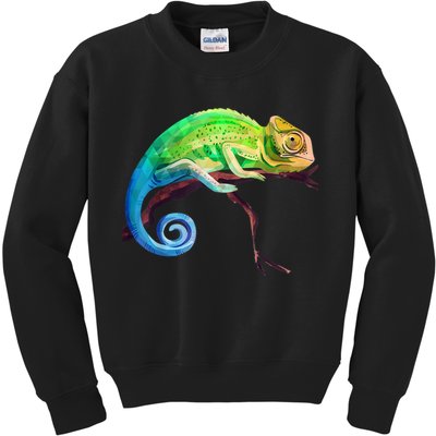 Reptile Zoo Keeper Idea Lizard Safari Chameleon Kids Sweatshirt