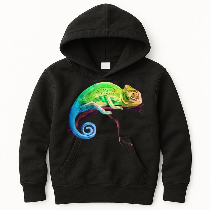 Reptile Zoo Keeper Idea Lizard Safari Chameleon Kids Hoodie