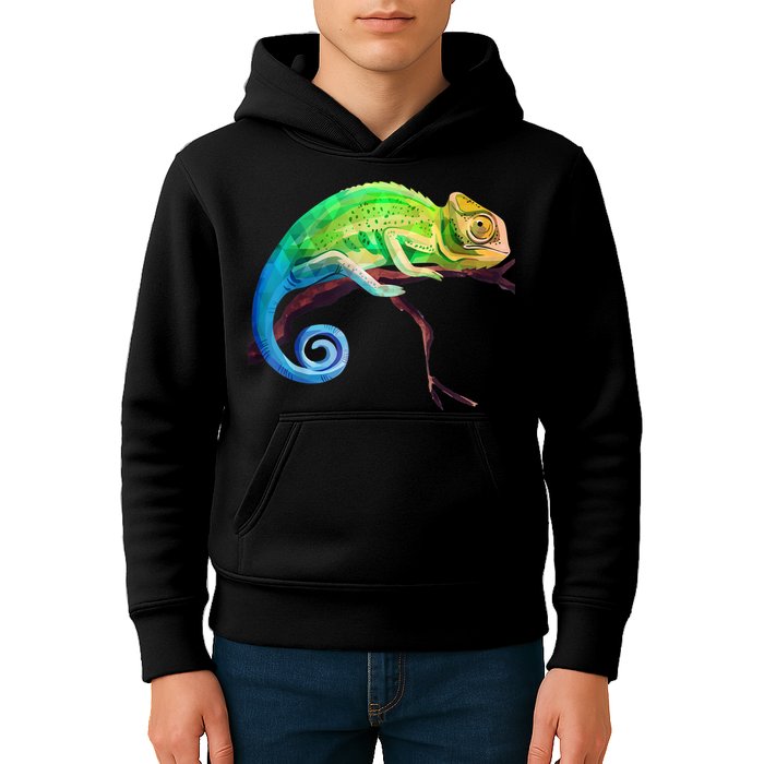 Reptile Zoo Keeper Idea Lizard Safari Chameleon Kids Hoodie
