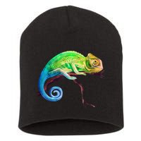 Reptile Zoo Keeper Idea Lizard Safari Chameleon Short Acrylic Beanie