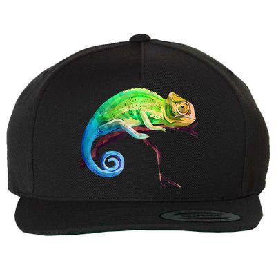 Reptile Zoo Keeper Idea Lizard Safari Chameleon Wool Snapback Cap