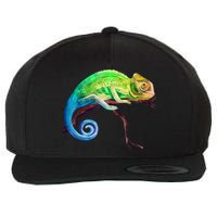 Reptile Zoo Keeper Idea Lizard Safari Chameleon Wool Snapback Cap