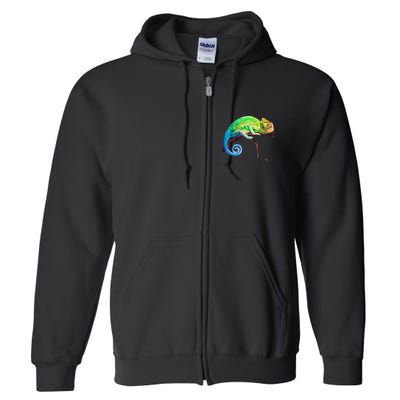 Reptile Zoo Keeper Idea Lizard Safari Chameleon Full Zip Hoodie