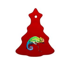 Reptile Zoo Keeper Idea Lizard Safari Chameleon Ceramic Tree Ornament