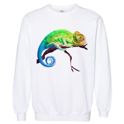 Reptile Zoo Keeper Idea Lizard Safari Chameleon Garment-Dyed Sweatshirt