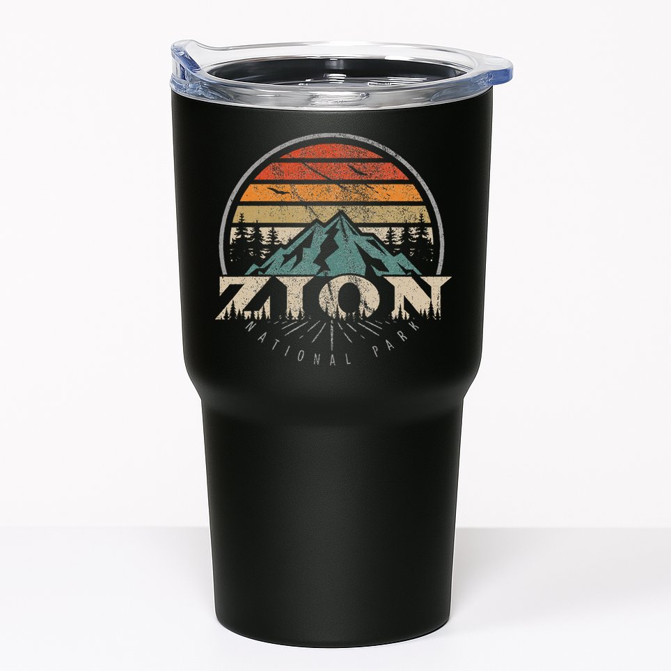 Retro Zion National Park Us Vintage Zion Tumbler