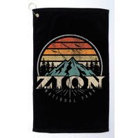Retro Zion National Park Us Vintage Zion Golf Towel