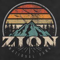 Retro Zion National Park Us Vintage Zion Golf Towel