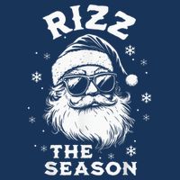 Riz Z The Season Santa Claus Riz Z Mas Funny B.O.Y.S Christmas 7-Panel Snapback Hat
