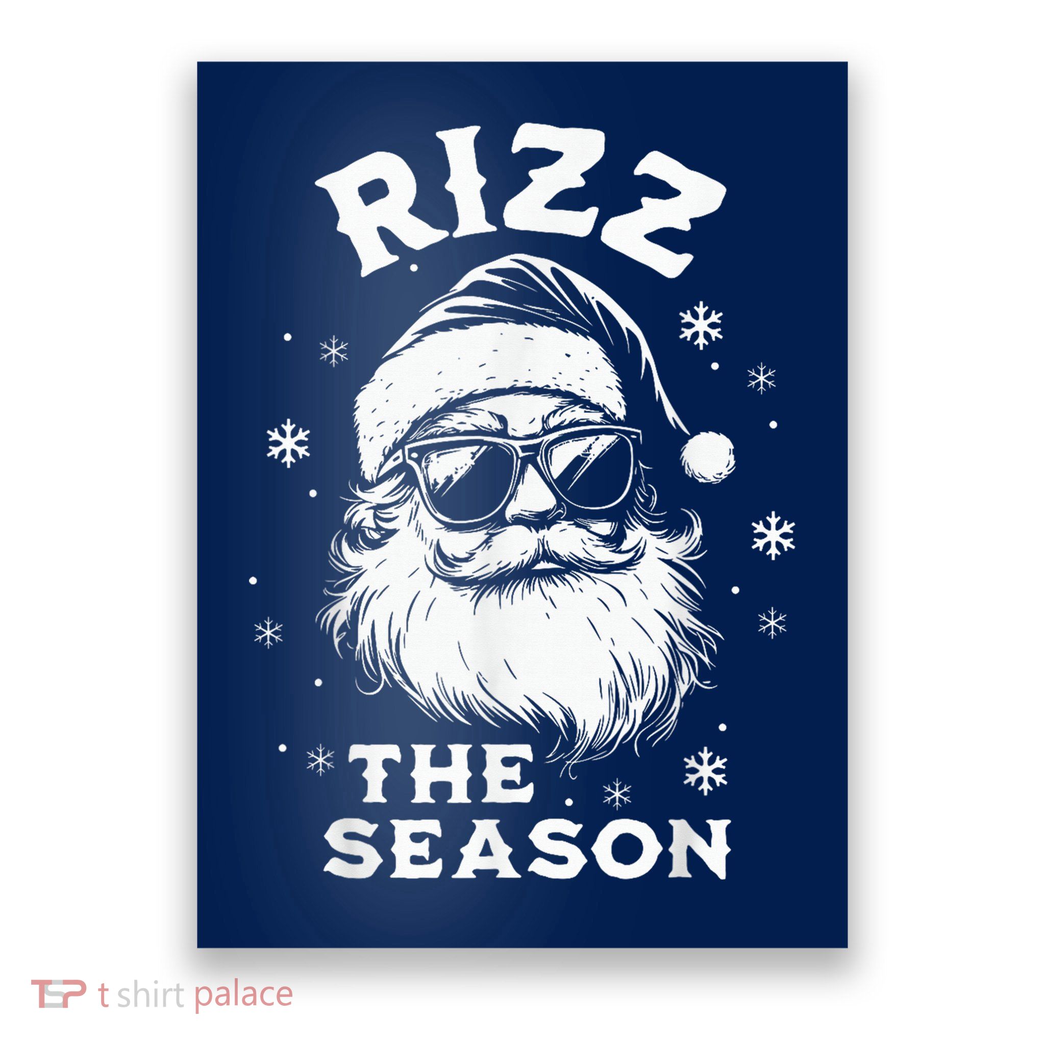 Riz Z The Season Santa Claus Riz Z Mas Funny B.O.Y.S Christmas Poster