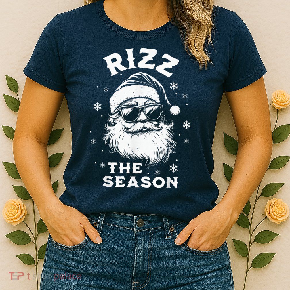Riz Z The Season Santa Claus Riz Z Mas Funny B.O.Y.S Christmas Womens T-Shirt