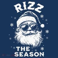 Riz Z The Season Santa Claus Riz Z Mas Funny B.O.Y.S Christmas Kids T-Shirt