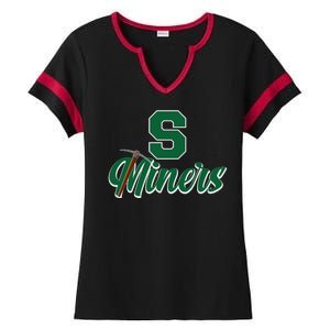 S Minors Sport Team Logo Ladies Halftime Notch Neck Tee