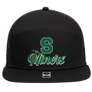 S Minors Sport Team Logo 7 Panel Mesh Trucker Snapback Hat