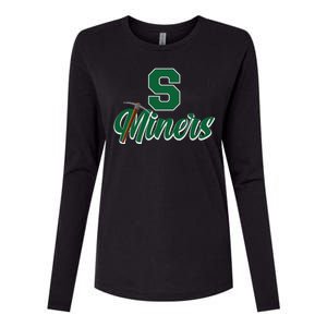 S Minors Sport Team Logo Womens Cotton Relaxed Long Sleeve T-Shirt