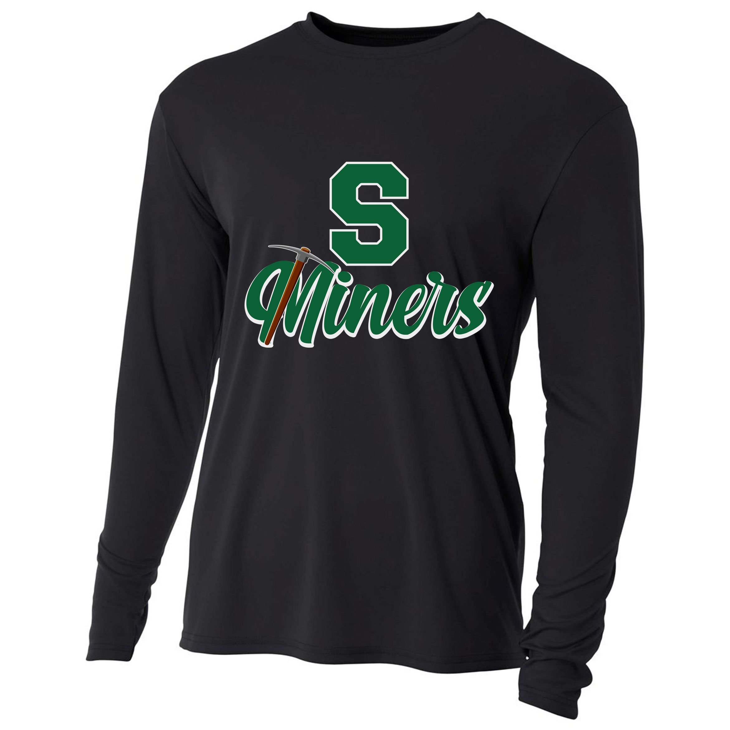 S Minors Sport Team Logo Cooling Performance Long Sleeve Crew