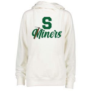 S Minors Sport Team Logo Womens Funnel Neck Pullover Hood