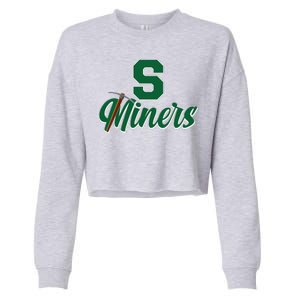 S Minors Sport Team Logo Cropped Pullover Crew