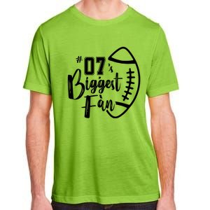 Seven 07 Biggest Fan Gift Football Mom Dad Sister Brother Gift Adult ChromaSoft Performance T-Shirt