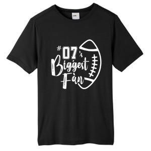 Seven 07 Biggest Fan Gift Football Mom Dad Sister Brother Gift Tall Fusion ChromaSoft Performance T-Shirt