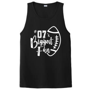 Seven 07 Biggest Fan Gift Football Mom Dad Sister Brother Gift PosiCharge Competitor Tank