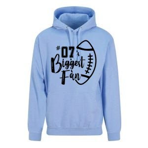 Seven 07 Biggest Fan Gift Football Mom Dad Sister Brother Gift Unisex Surf Hoodie