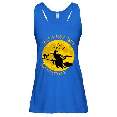 Salem 1692 1693 You Missed One Witch Riding Broom Great Gift Ladies Essential Flowy Tank