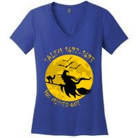 Salem 1692 1693 You Missed One Witch Riding Broom Great Gift Women's V-Neck T-Shirt