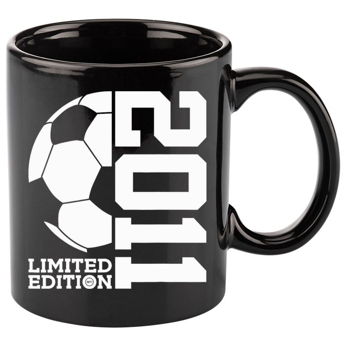 Soccer 12th Birthday Football 11oz C Handle Ceramic Mug