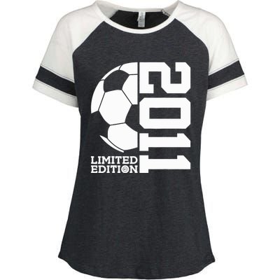 Soccer 12th Birthday Football Enza Ladies Jersey Colorblock Tee