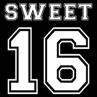 Sweet 16 Birthday Party N Football Jersey Graphic Gift Flatbill Hat