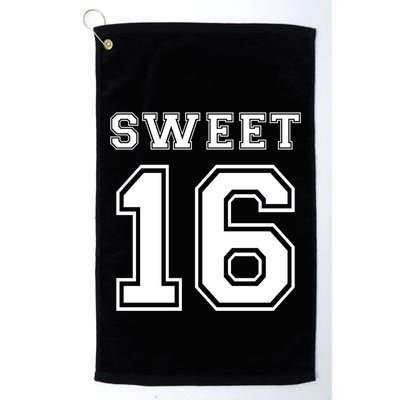 Sweet 16 Birthday Party N Football Jersey Graphic Gift Golf Towel