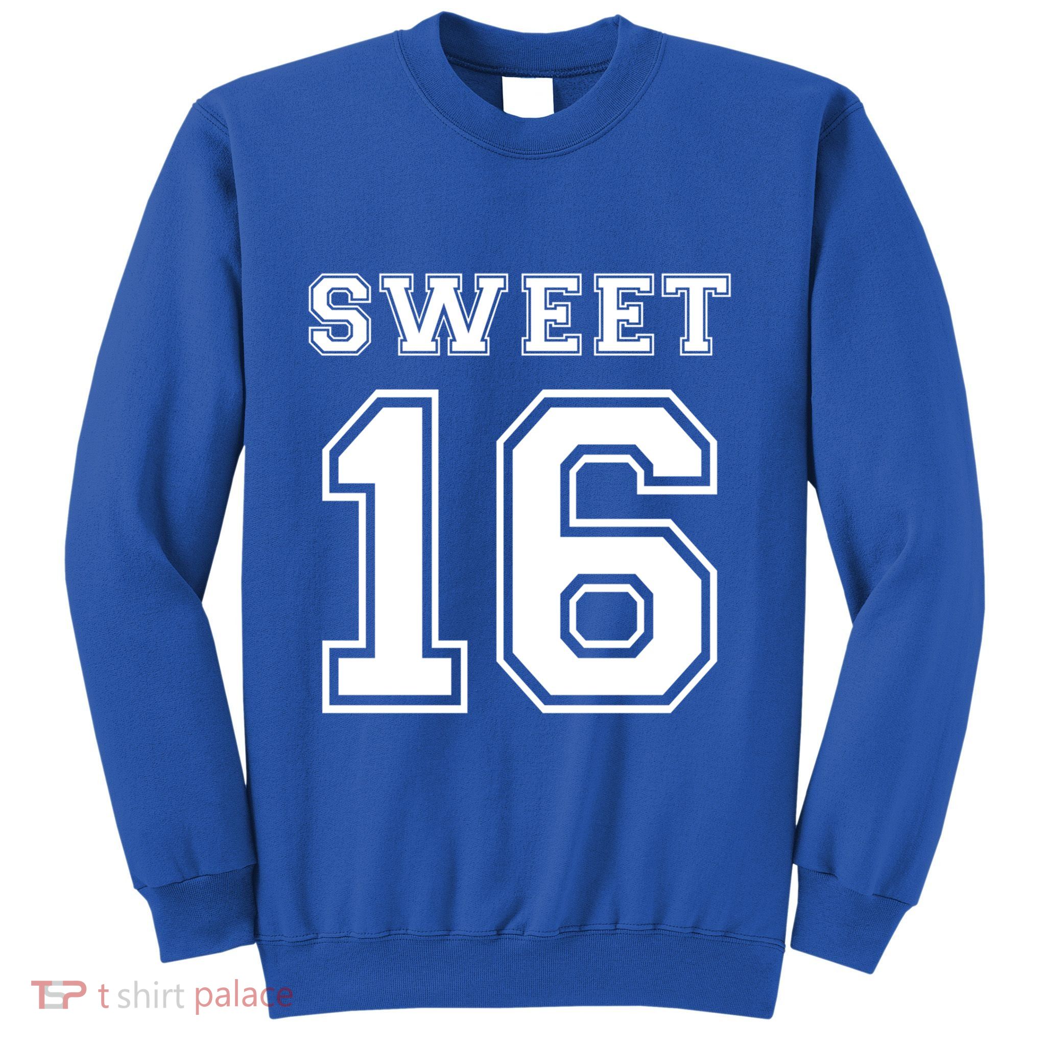 Sweet 16 Birthday Party N Football Jersey Graphic Gift Sweatshirt
