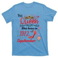 September 1972 Birthday This Queen Was Born In September Cute Gift T-Shirt