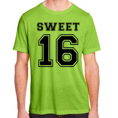 Sweet 16 Birthday Party Teen Football Jersey Graphic Gift Adult ChromaSoft Performance T-Shirt