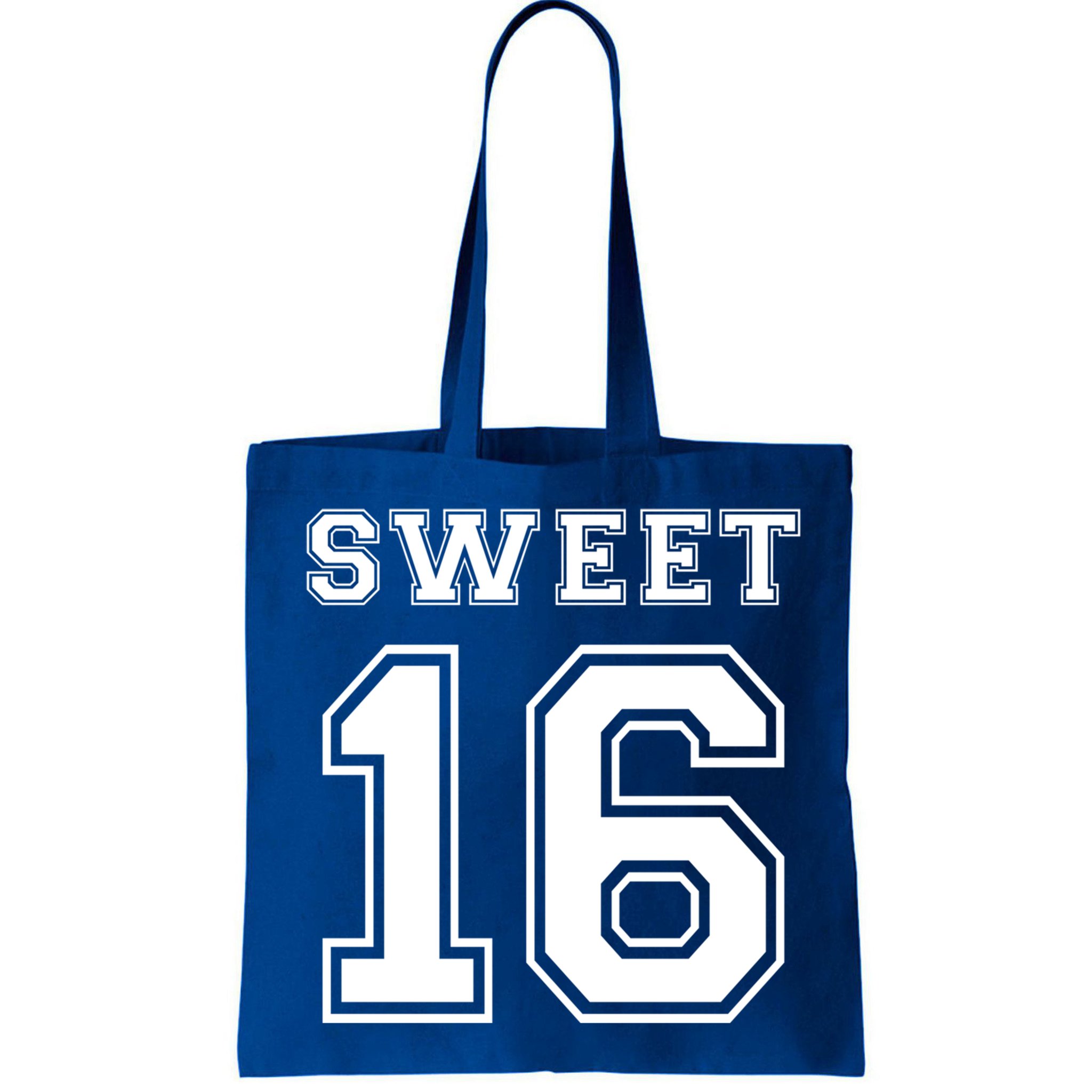 Sweet 16 Birthday Party Teen Football Jersey Graphic Gift Bag