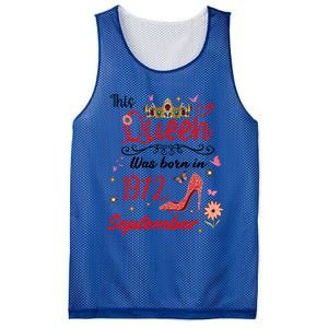 September 1972 Birthday This Queen Was Born In September Gift Mesh Reversible Basketball Jersey Tank