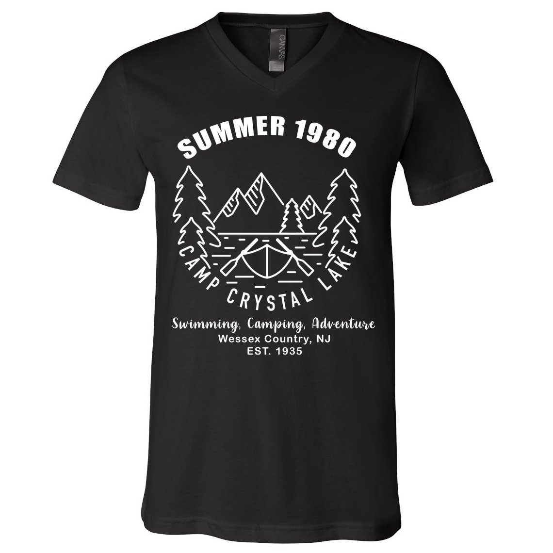 Summer 1980 Camp Crystal Lake V-Neck T-Shirt