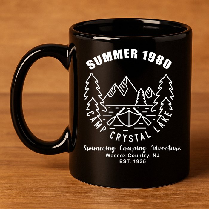 Summer 1980 Camp Crystal Lake 11oz C Handle Ceramic Mug