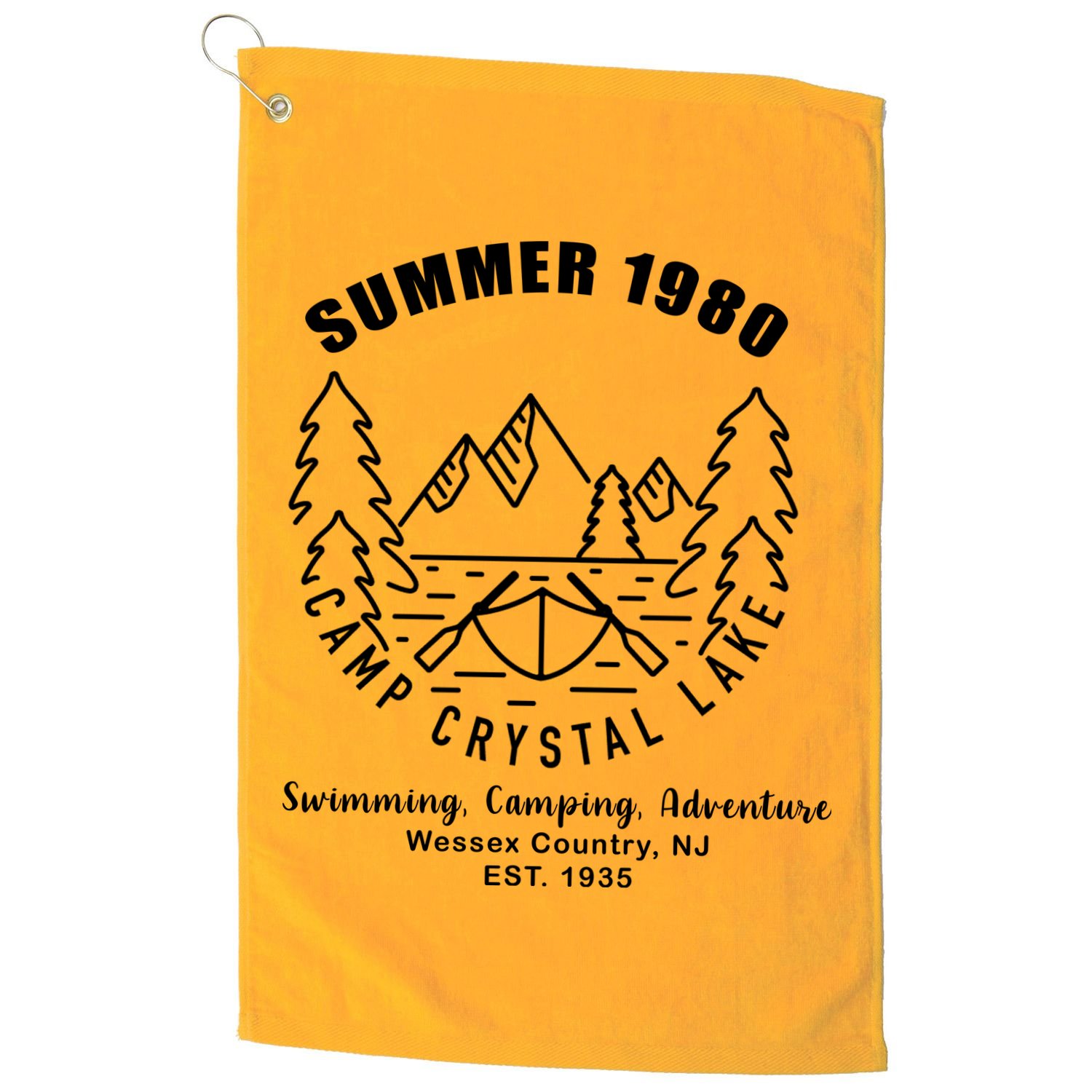 Summer 1980 Camp Crystal Lake Golf Towel