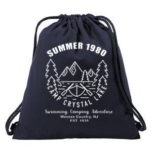 Summer 1980 Camp Crystal Lake Drawstring Bag