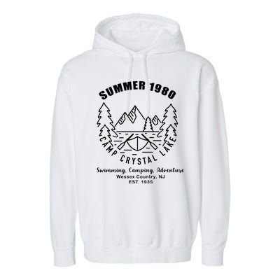 Summer 1980 Camp Crystal Lake Garment-Dyed Fleece Hoodie