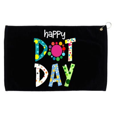 September 15th Colorful Polka Happy Dot Day Teacher Gift Grommeted Golf Towel